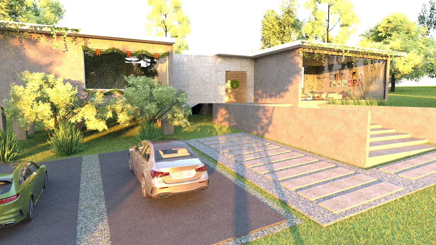 Perspectiva exterior de Casa Luke