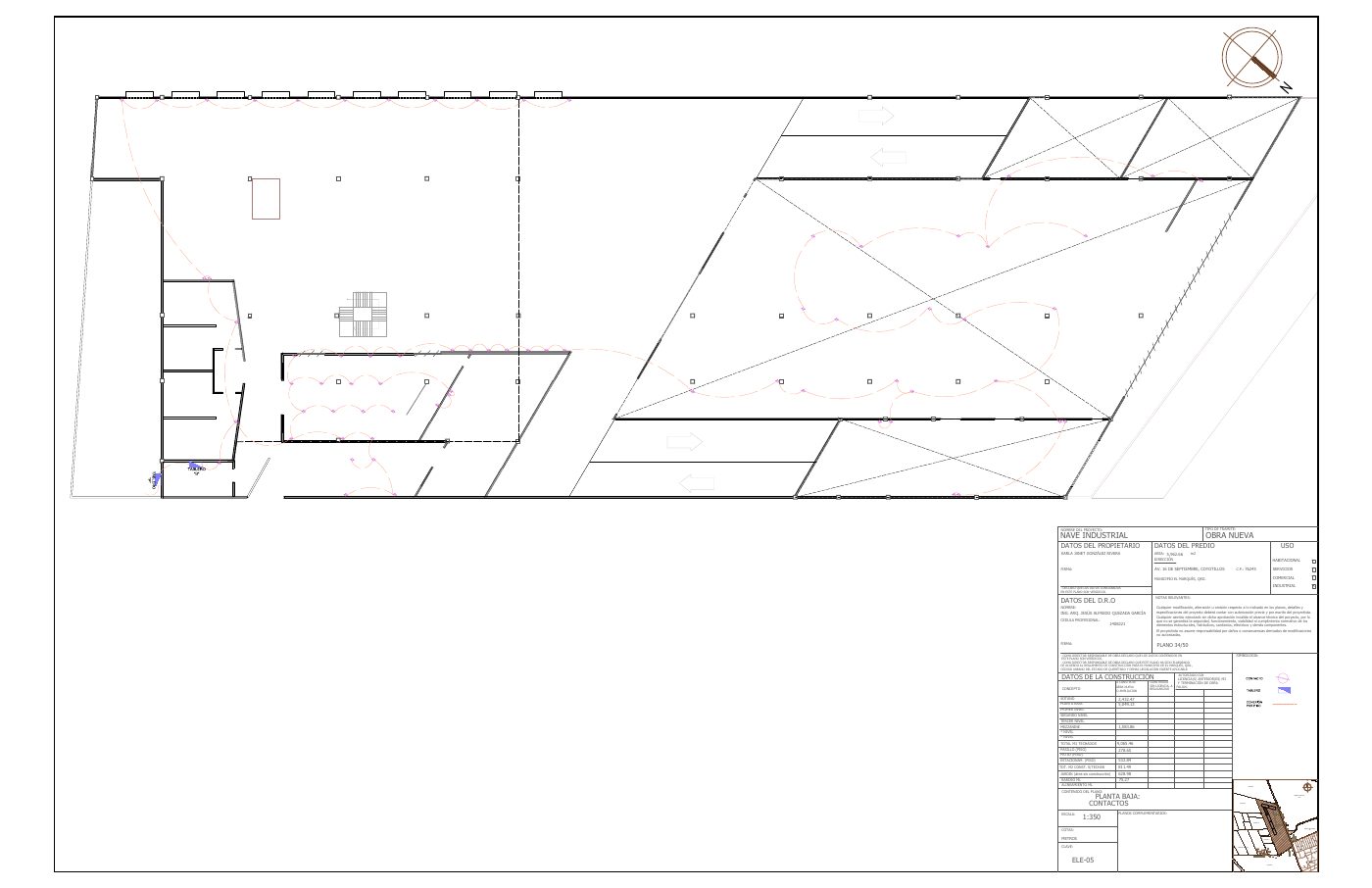 ELE-05: Plano de contactos en planta baja
